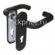 Картинка Ручка Fuaro (Фуаро) дверная FP.DH172.0433 NE (DH-0433 NE) (9x130) с пружиной BL-24 черный