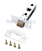 Картинка Защелка межкомнатная с полиамидным язычком RENZ (РЕНЦ) "L 5-45 plastic White", белый