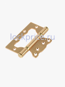 Картинка Петля стальная универсальная без врезки PALLINI PFH 100х75х2,5 2BB BSG византийское золото