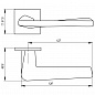 Ручка раздельная Armadillo (Армадилло) TORSO USS SN-3 Матовый никель