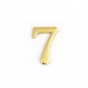 Цифра дверная Apecs DN-01-7-Z-G золото