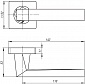 Ручка раздельная Armadillo (Армадилло) CORSICA SQ003-21 MWSC-33 Итальянский тисненый